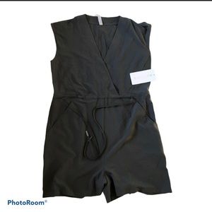 Athleta Marlow Romper NWOT Black Medium Stretch